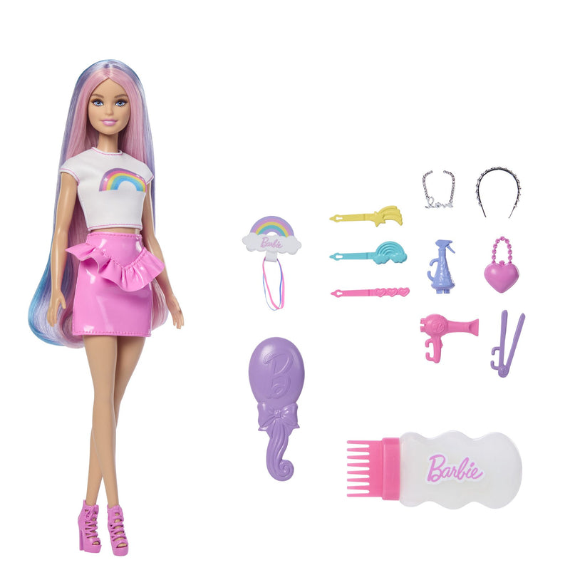 Barbie Rainbow Sparkle Hair Doll - Image