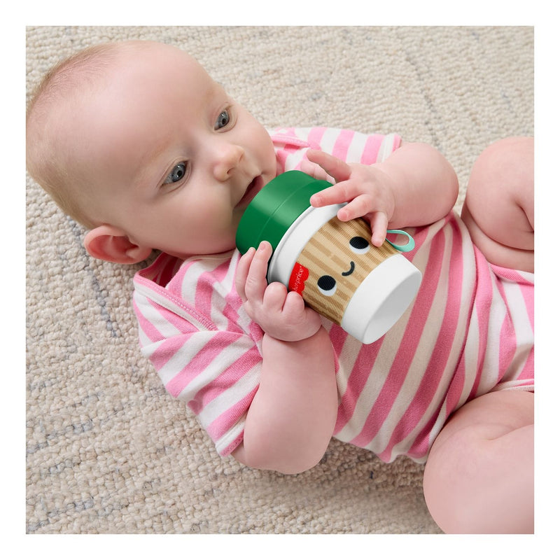 Fisher-Price Mini Me Moments Coffee Cup Teether Baby Rattle - Image