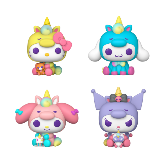 Pop! 4-Pack - Hello Kitty (Unicorn Outfit)