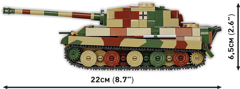 Cobi 2732 World War II Tiger II PZ.KPFW.VIB 500 pcs