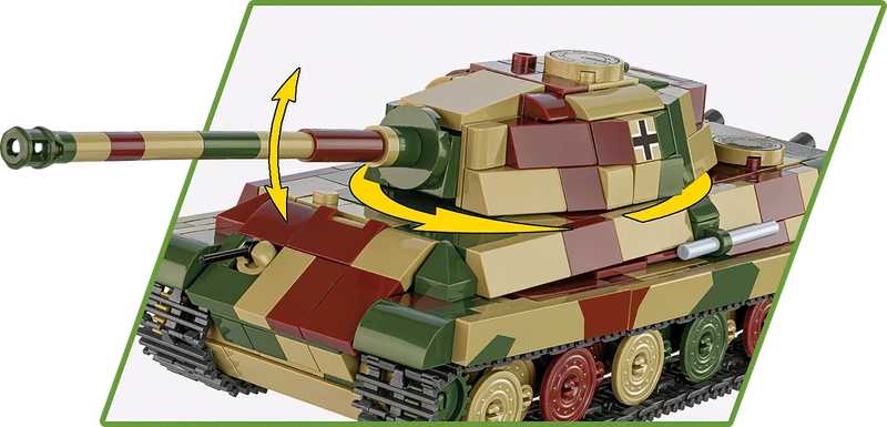 Cobi 2732 World War II Tiger II PZ.KPFW.VIB 500 pcs
