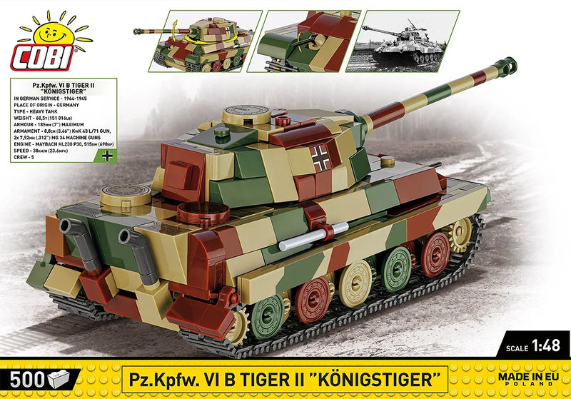 Cobi 2732 World War II Tiger II PZ.KPFW.VIB 500 pcs