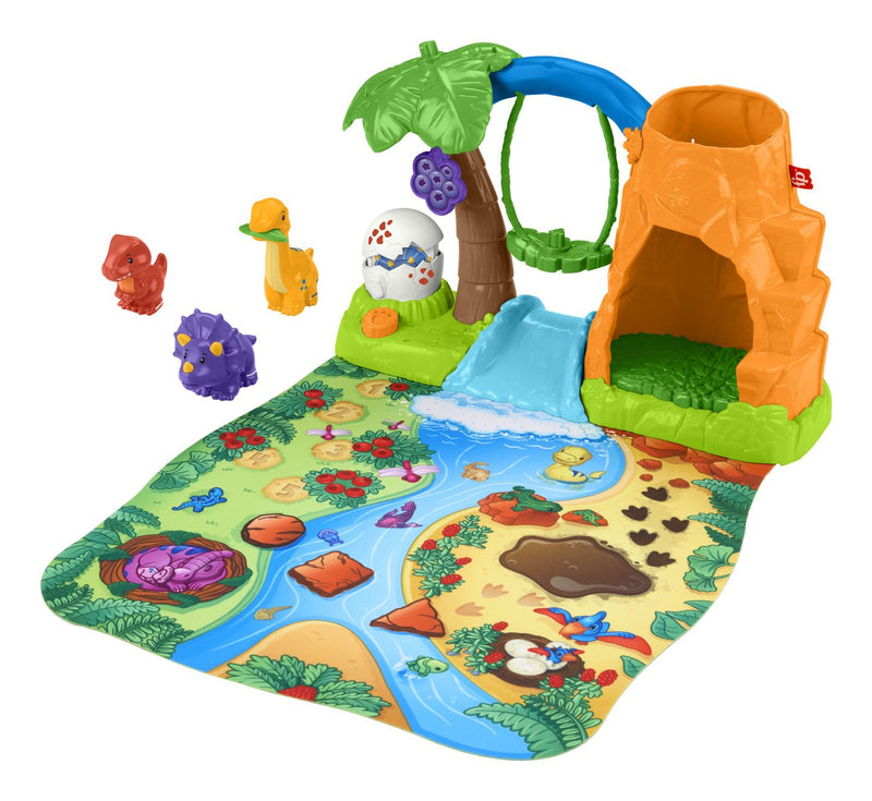 Little People® Dinosaur Village & Playmat - Image