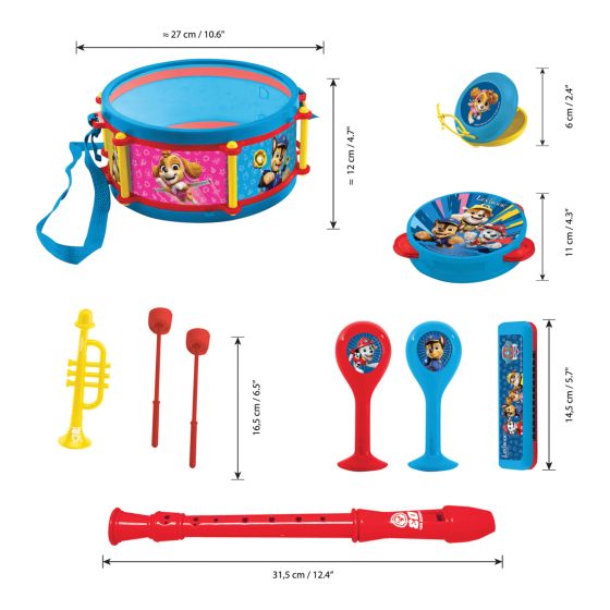 Paw Patrol Musical Set (7 Pieces)