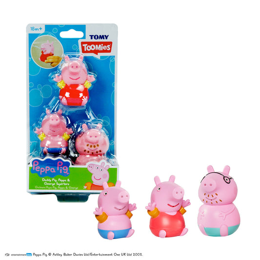 Daddy Pig, Peppa and George Peppa Pig Bath Squirters