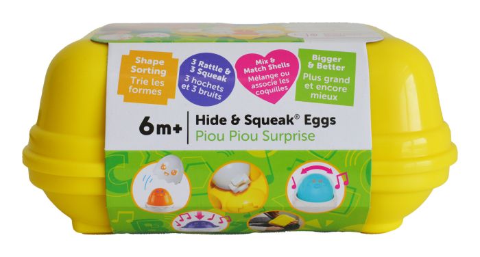 Toomies Classic Hide and Squeak Egg Toy Set