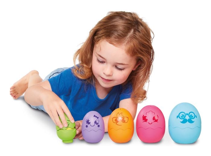 Toomies Nesting Eggs Hide and Squeak Toddler Toy
