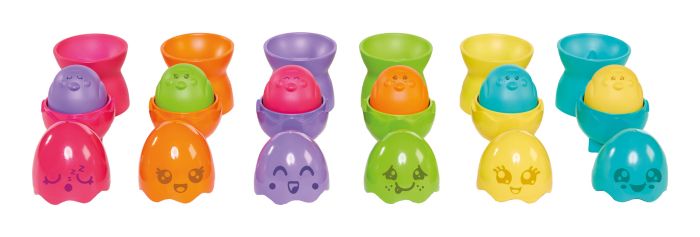 Toomies Hide & Squeak Egg Stackers, size reference