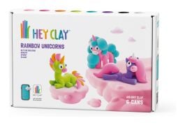 Hey Clay Unicorns Six Can Set Craft Kit