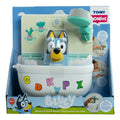 Bluey Shower & Scrub, close-up detail