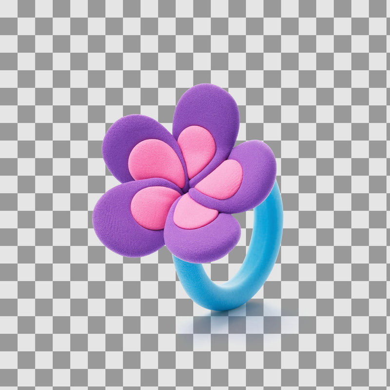 Hey Clay Bijou Flower Rings 5 Cans, alternate view