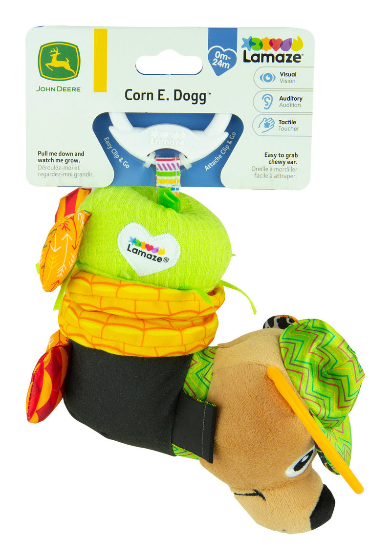 Lamaze John Deere Corn E Dogg Clip & Go, showing reverse