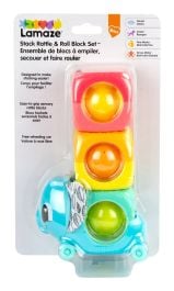 Lamaze Stack Rattle and Roll Block Set Baby Toy