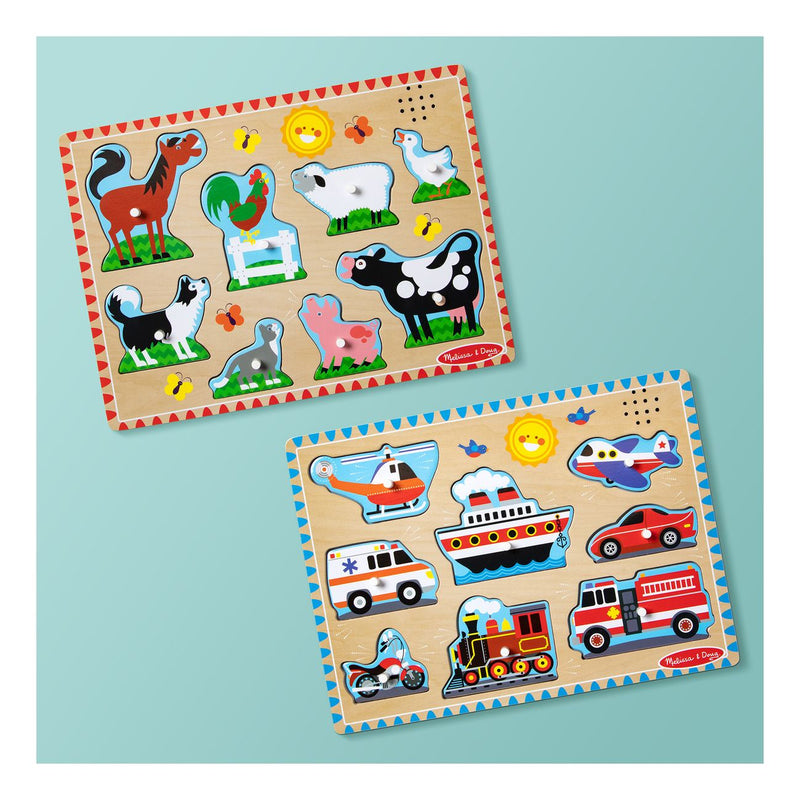 Melissa & Doug - Sound Puzzle Astd In Tray - Image