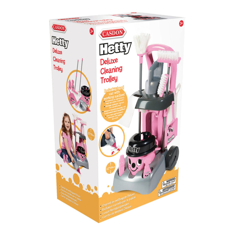 Casdon Deluxe Hetty Cleaning Trolley Role Play Toy
