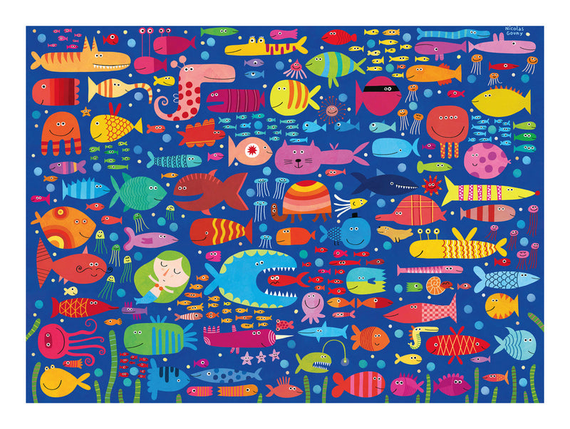 Funny Fish Friends 200 Piece XXL Jigsaw Puzzle