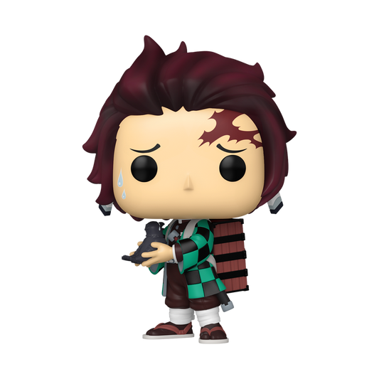 Pop! Vinyl - Demon Slayer - Tanjiro with Crow, alternate view