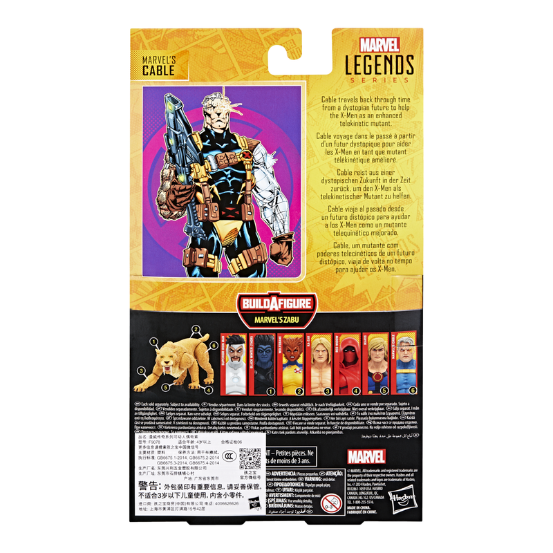 Marvel Legends Series Cable 6 Inch Action Figure packaging view