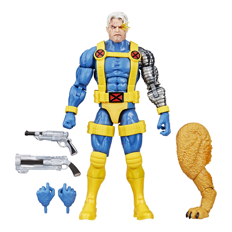 Marvel Legends Series Cable 6 Inch Action Figure in use