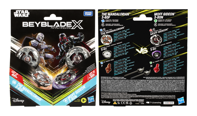 Beyblade X The Mandalorian Moff Gideon Star Wars Collab Battle Set