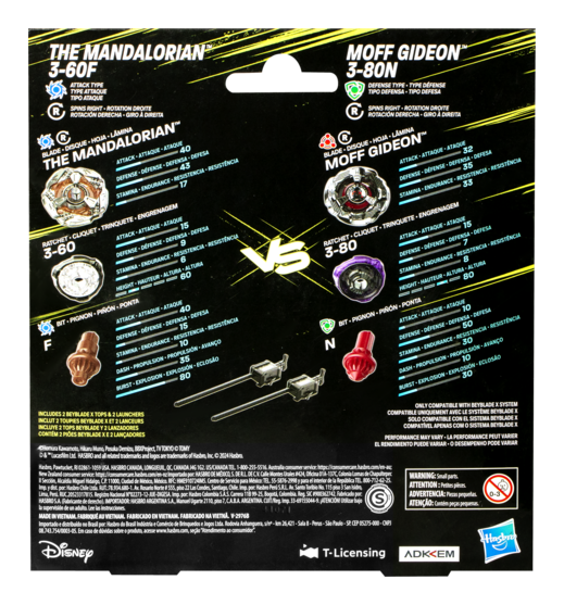Beyblade X The Mandalorian Moff Gideon Star Wars Collab Battle Set
