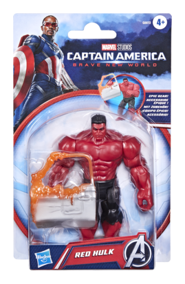 Marvel Avengers Epic Hero Series Captain America Brave New World Red Hulk Action Figure