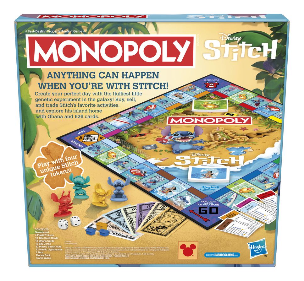 Monopoly Stitch Edition Board Game