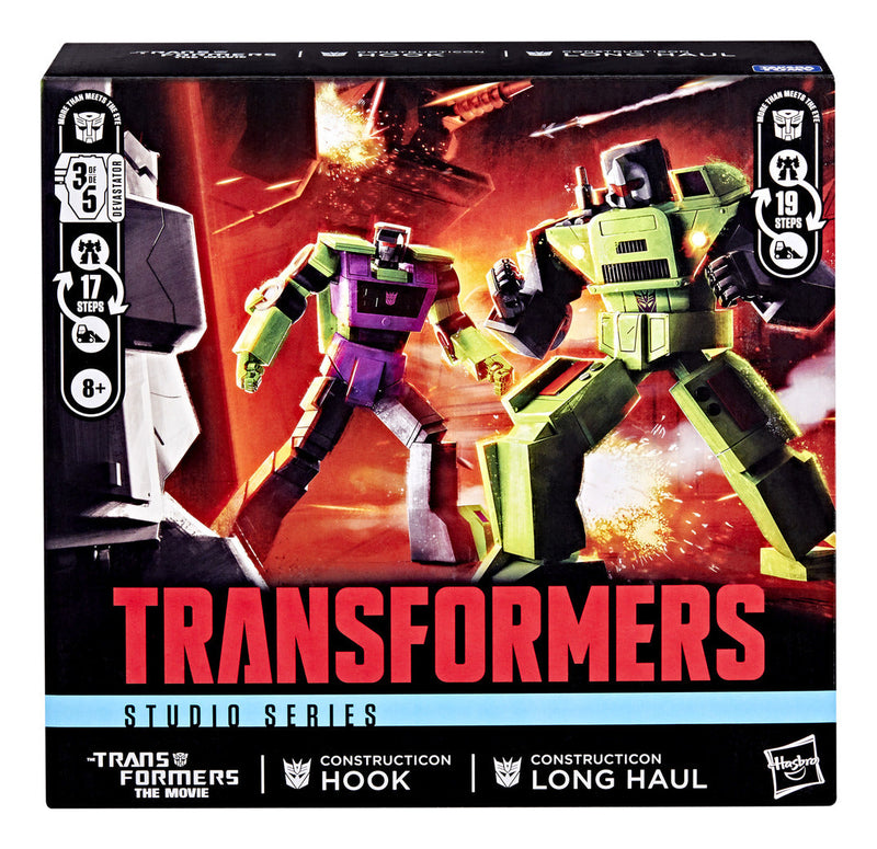 Transformers Studio Series The Transformers: The Movie Constructicon Long Haul & Constructicon Hook