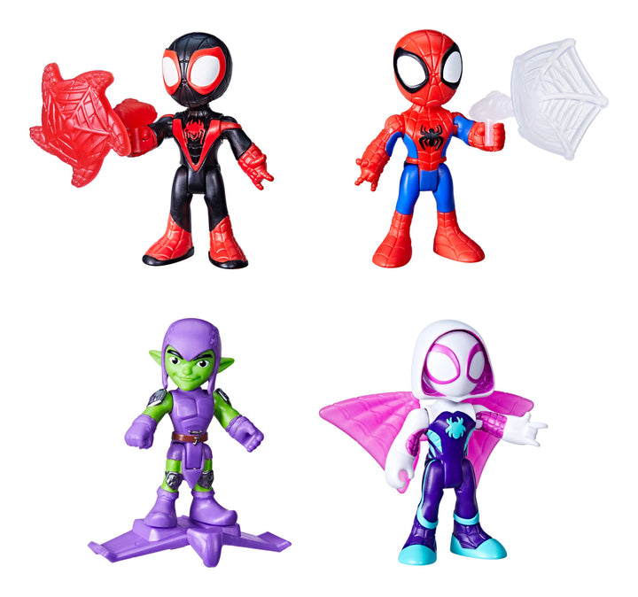 Marvel Spiderman Spidey and His Amazing Friends Evergreen 3" Assorted Figures with Accessory