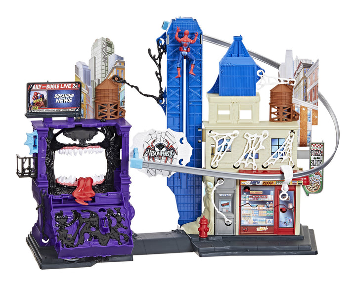 Marvel Spiderman x Venomverse Ultimate Web City 18" Scale Super Hero playset
