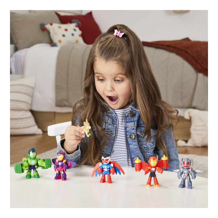 Marvel Avengers Iron Man and his Awesome Friends Armored-Up 7.5" Scale Collectible Set (6-Pack)