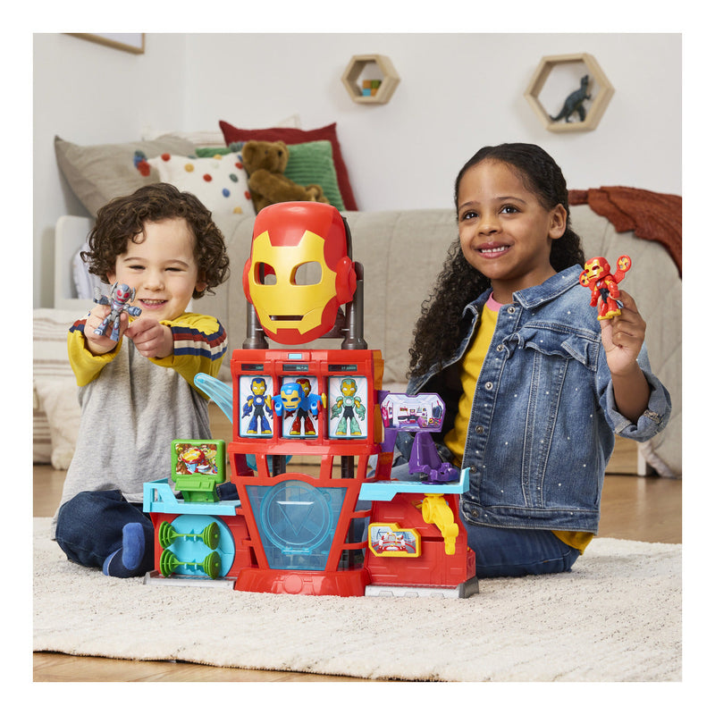 Iron Man and his Awesome Friends Iron Quarters 3" Scale Figures Playset