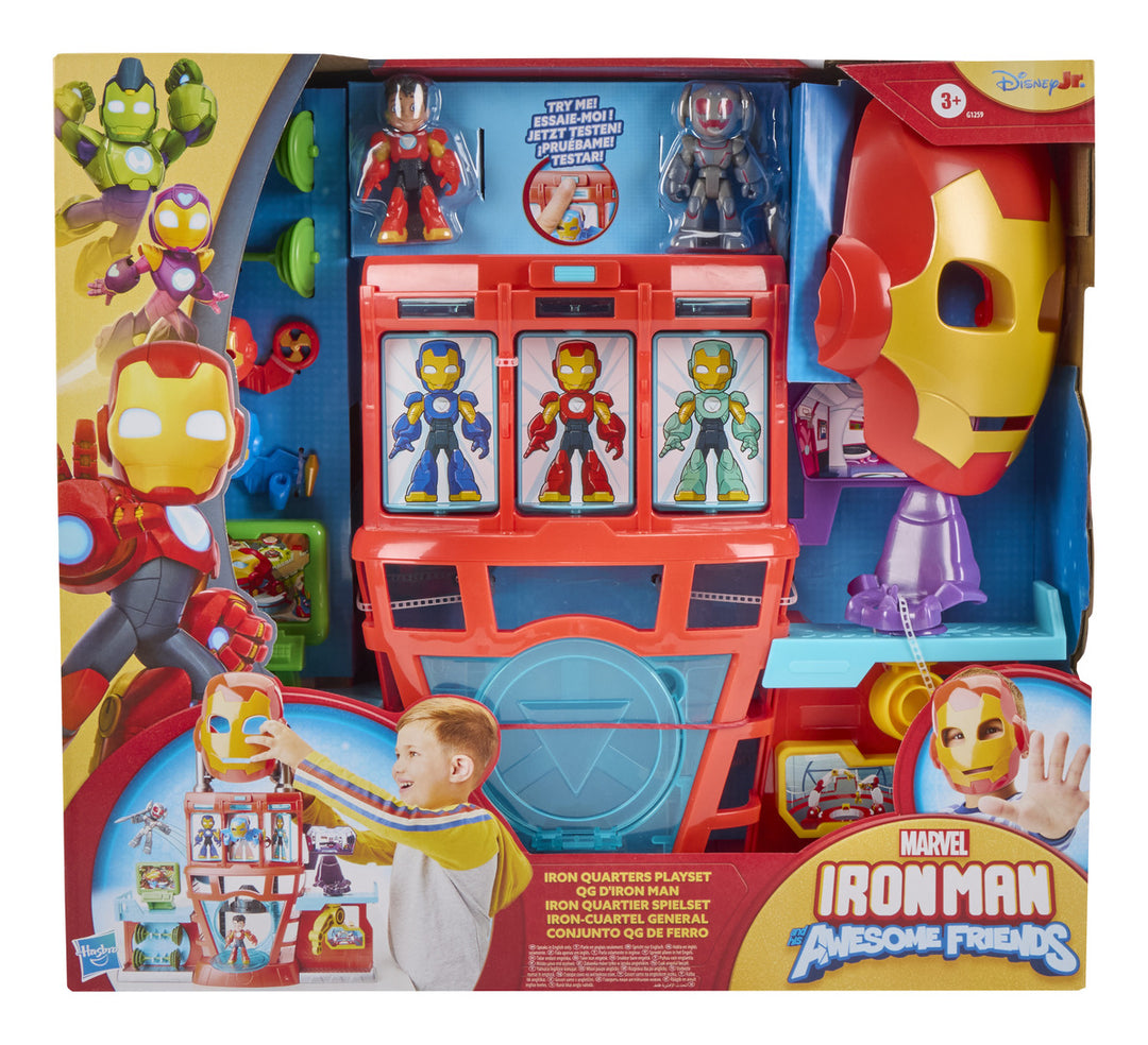 Iron Man and his Awesome Friends Iron Quarters 3" Scale Figures Playset