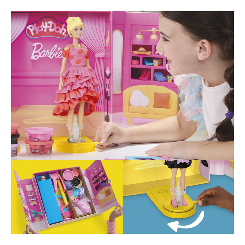Play-Doh Barbie Designer Fashion Show, showing reverse
