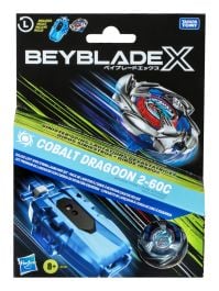 Beyblade X Cobalt Dragoon 2-60C Launcher Set, packaging shot