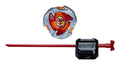 Beyblade X Staff Freshkills Hammer Incendio 3-70H UX Starter Pack Top and Launcher Set, side angle