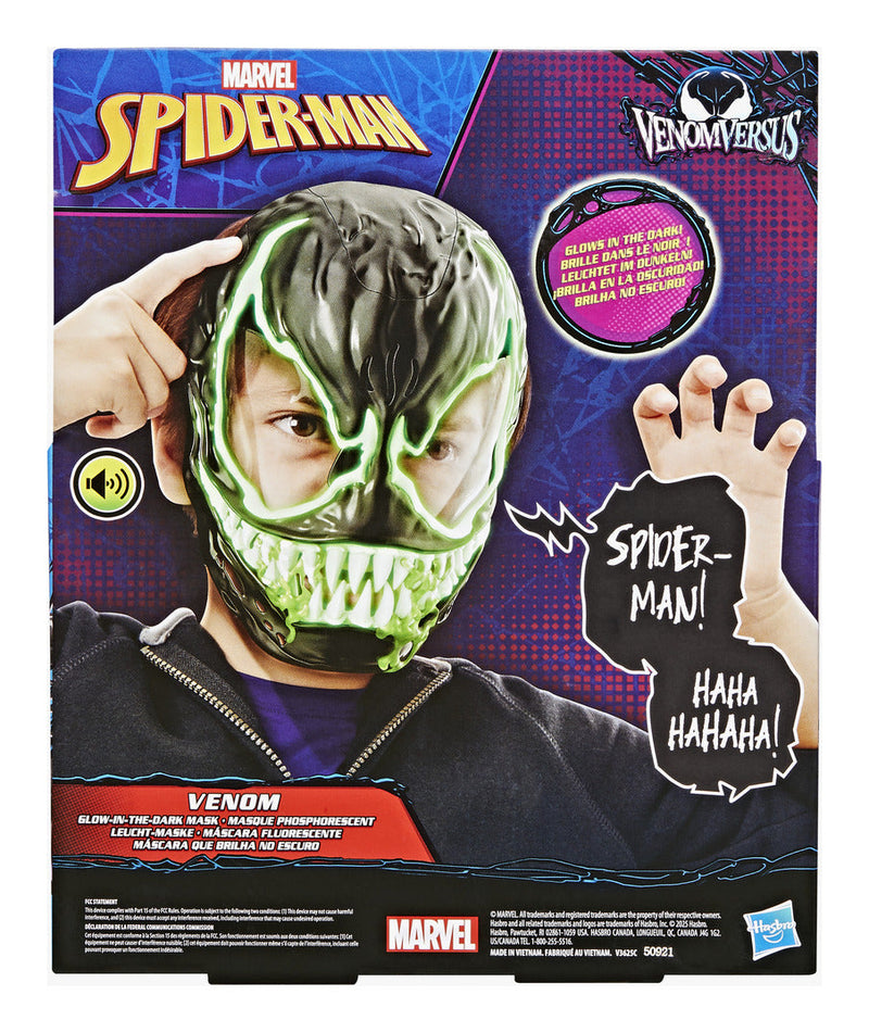 Spiderman Venom Feature Mask, showing reverse
