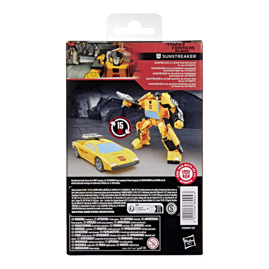 Transformers Studio Series Deluxe Class Sunstreaker Action Figure alternate view