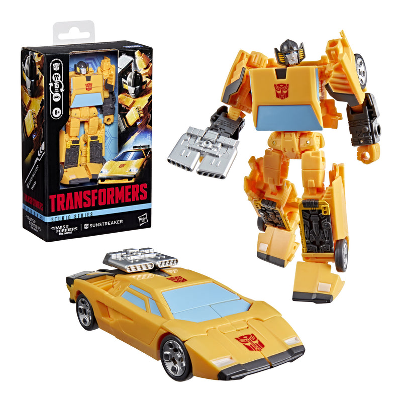 Transformers Studio Series Deluxe Class Sunstreaker Action Figure side angle