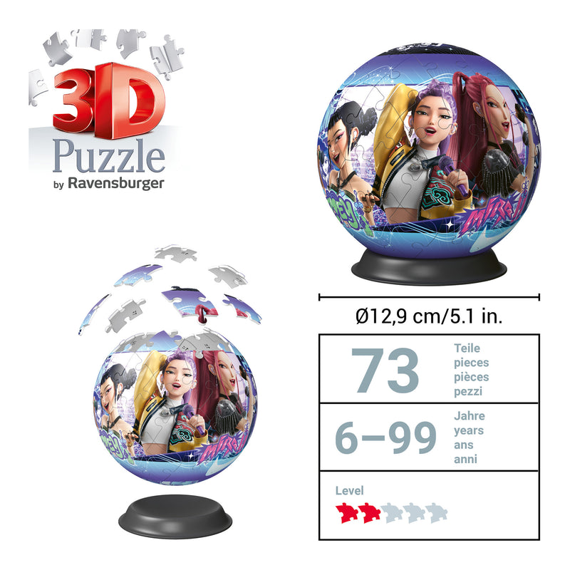 KPop Demon Hunters 72 Piece Puzzle Ball