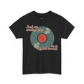 'Just an Analog Guy, In a Digital World' Men's T-Shirt, rear view