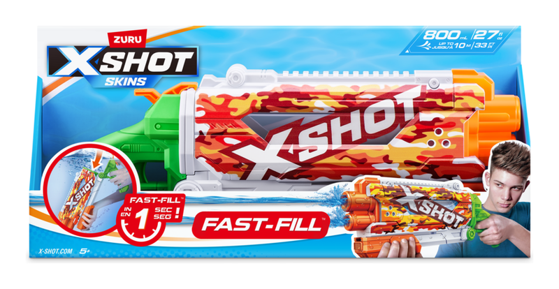 XSHOT Water Fast-Fill Skins Pump Action Assorted - Image