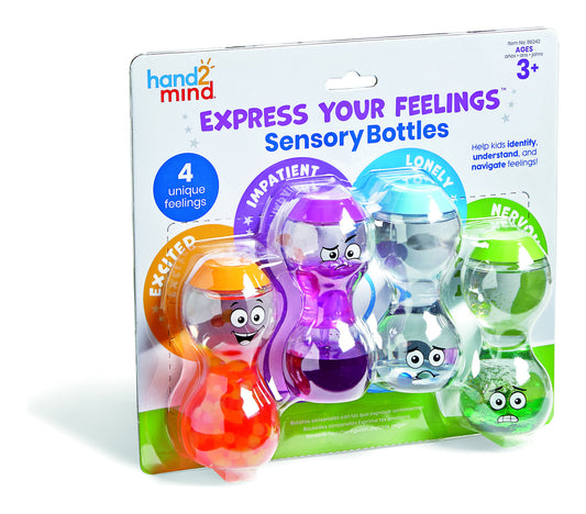 hand2mind Express Your Feelings Sensory Bottles Set of 4