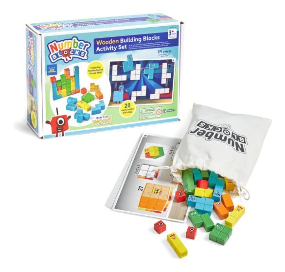 Numberblocks Wooden Building Blocks Activity Set