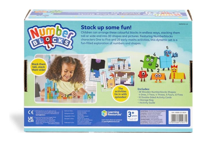 Numberblocks Wooden Building Blocks Activity Set
