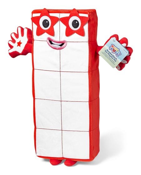 Numberblocks Numberblock Ten Playful Pal Plush Figure