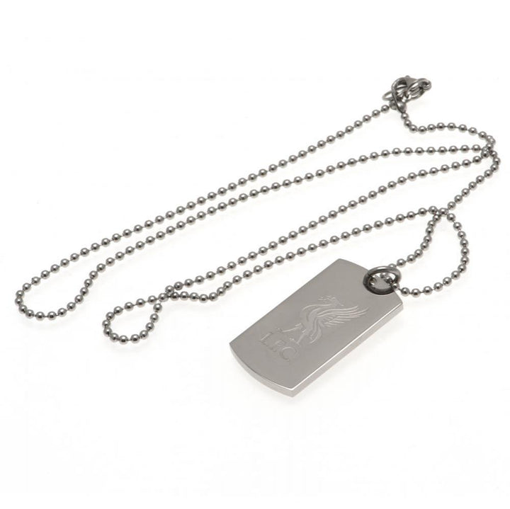 Liverpool FC Engraved Dog Tag & Chain