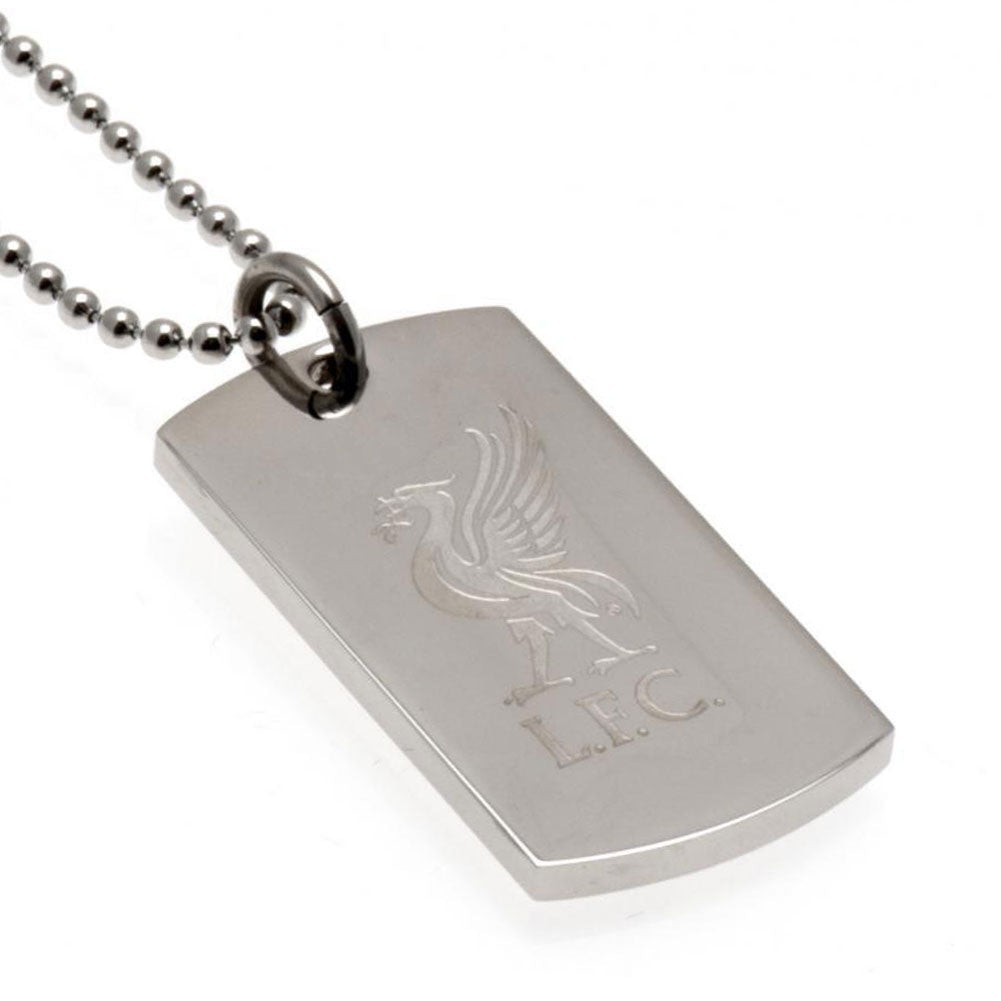 Liverpool FC Engraved Dog Tag & Chain