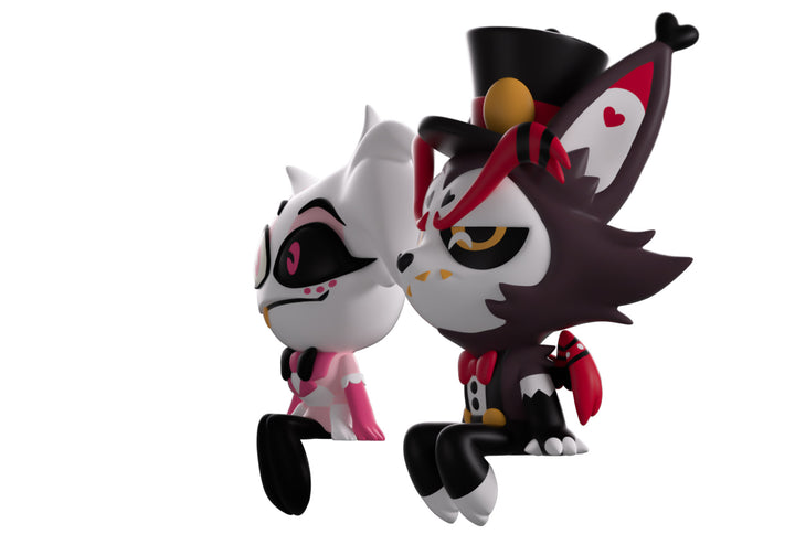 Youtooz Hazbin Hotel Angel Dust and Husk Monitor Buddiez Figures
