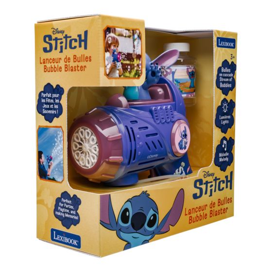 Disney Stitch Bubble Gun With 3D Figurine Series